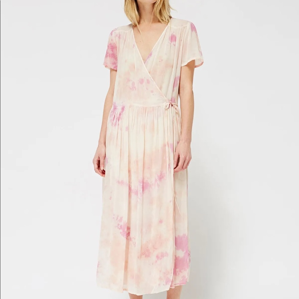 LACAUSA PANTRY DRESS - Pink Tye Dye Medium